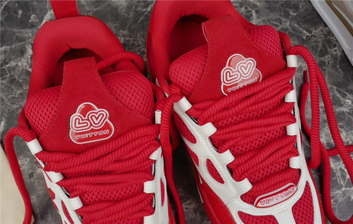 LV SKATE SNEAKER RED WHITE