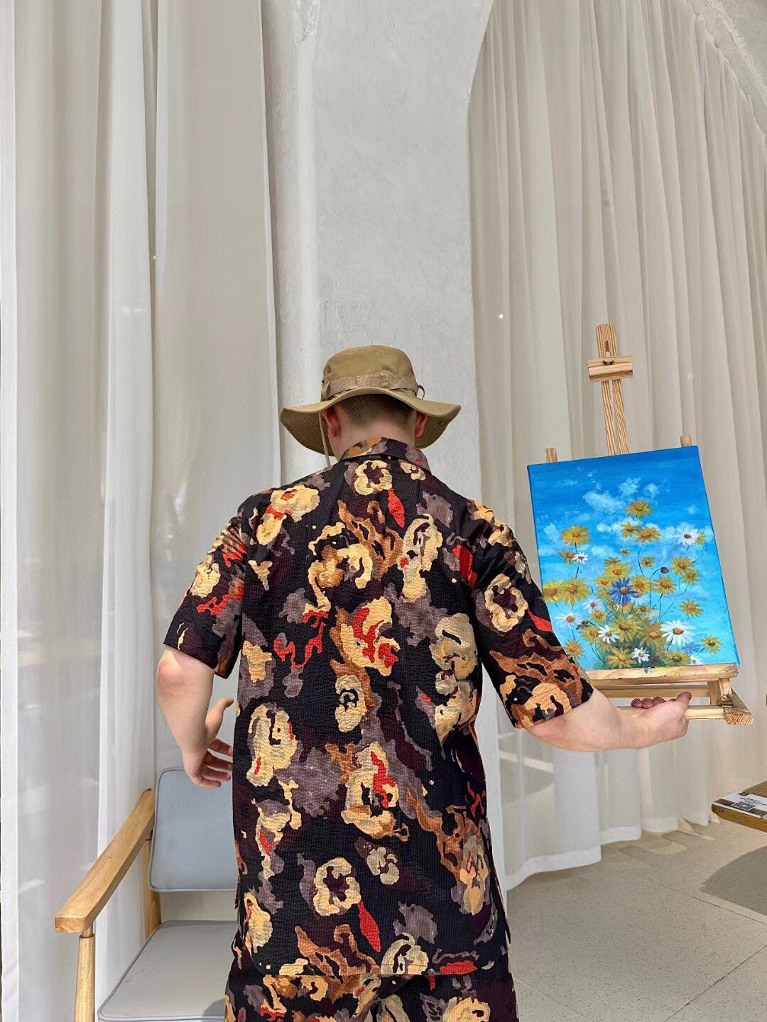 Dior Abstract Floral Print Shirt