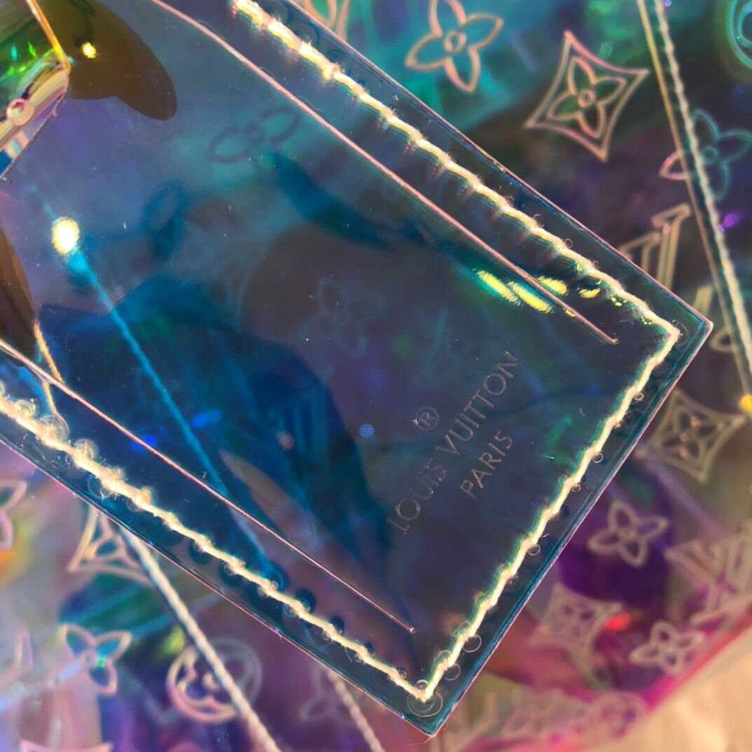 LV MONOGRAM 50 PRISM HOLOGRAPHIC TRAVEL BAG