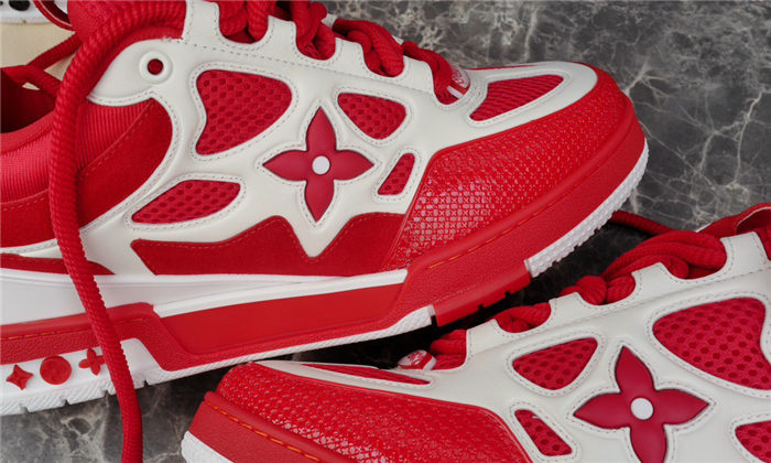 LV SKATE SNEAKER RED WHITE