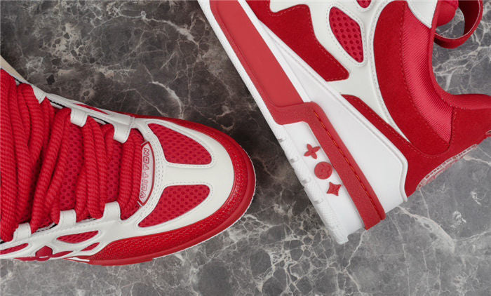 LV SKATE SNEAKER RED WHITE