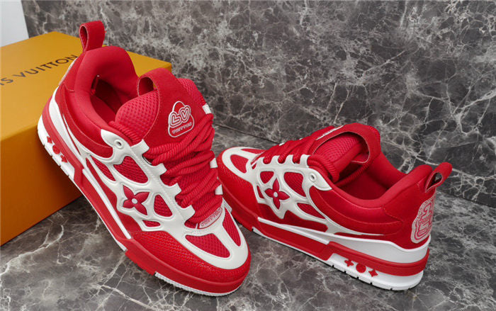 LV SKATE SNEAKER RED WHITE