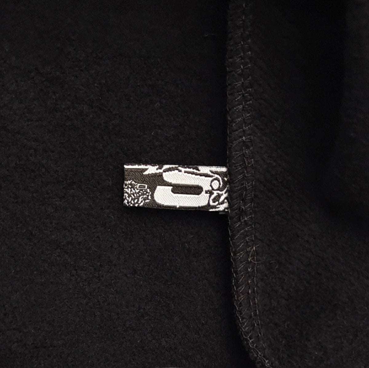 SP5DER OG RHINESTONE LOGO HOODIE BLACK