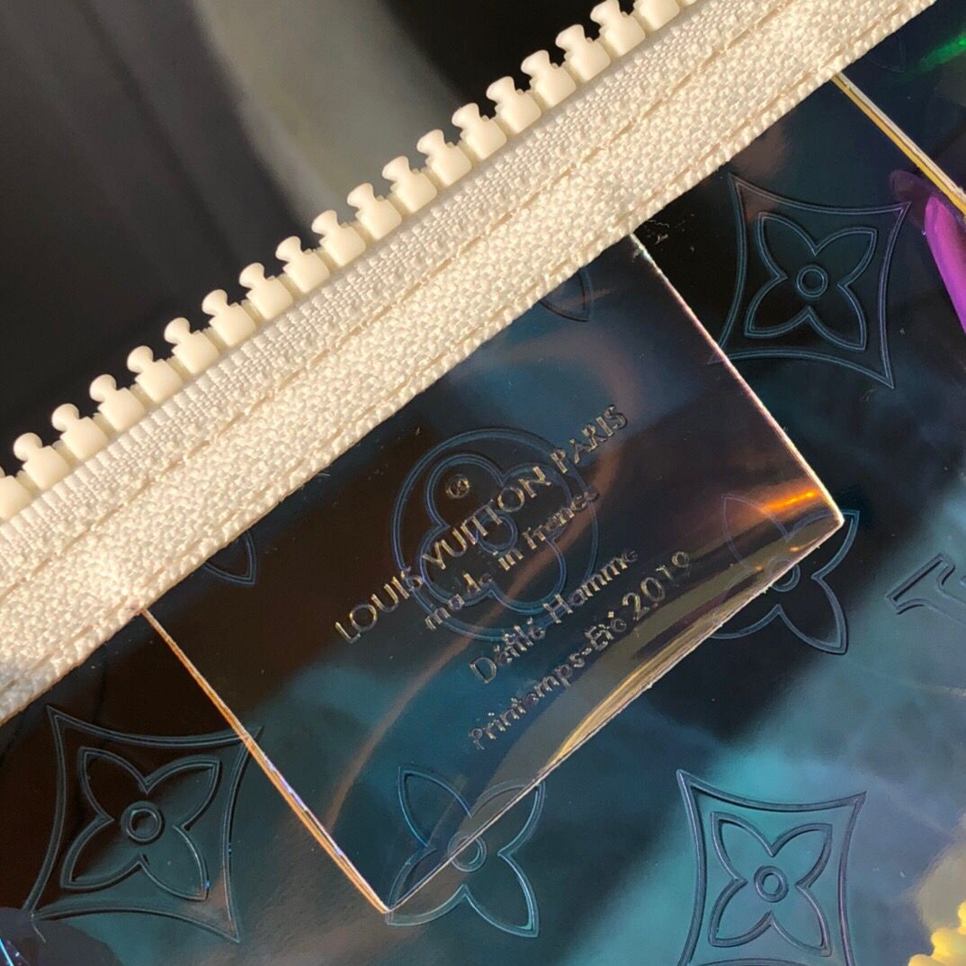 LV MONOGRAM 50 PRISM HOLOGRAPHIC TRAVEL BAG