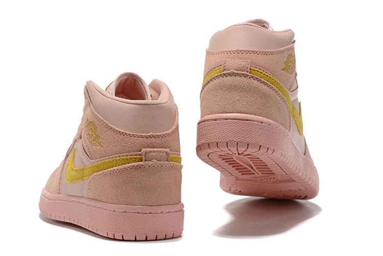 JORDAN 1 MID x CORAL GOLD